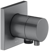 KEUCO IXMO Comfort 2-Wege Umstellventil eckig Bronze gebürstet mit Schlauchanschluss