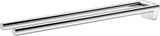 KEUCO REVA Handtuchhalter 450 mm schwarz matt – 2-armig, starr, Wandmontage
