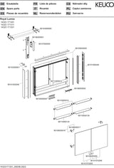 KEUCO Royal Lumos Spiegelschrank 900 mm silber-eloxiert mit Ablagefach – Wandvorbau