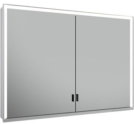 KEUCO Royal Lumos Spiegelschrank 1000 mm, LED-Beleuchtung, silber-eloxiert, 2 Türen