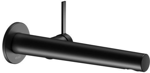KEUCO IXMO Einhebel-Waschtischmischer Unterputz, rund, Ausladung 165 mm, schwarz matt