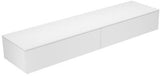 KEUCO Edition 400 Sideboard 2100 mm, 2 Auszüge, anthrazit/Glas – Push-to-Open