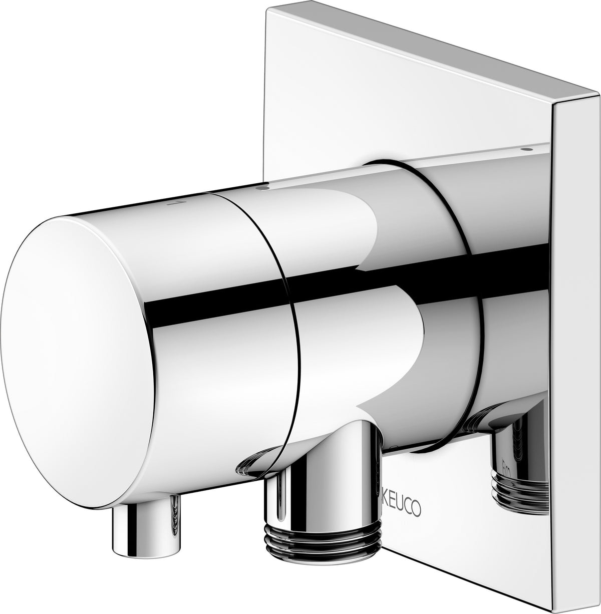 KEUCO IXMO Comfort 2-Wege Umstellventil eckig verchromt mit Schlauchanschluss