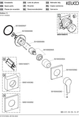 KEUCO Edition 11 Einhebelmischer Unterputz verchromt – Fertigmontageset für Grundkörper 59951000070