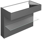 m Glasab. und Bel. 32510, 1200 x 870 x 490 smoke