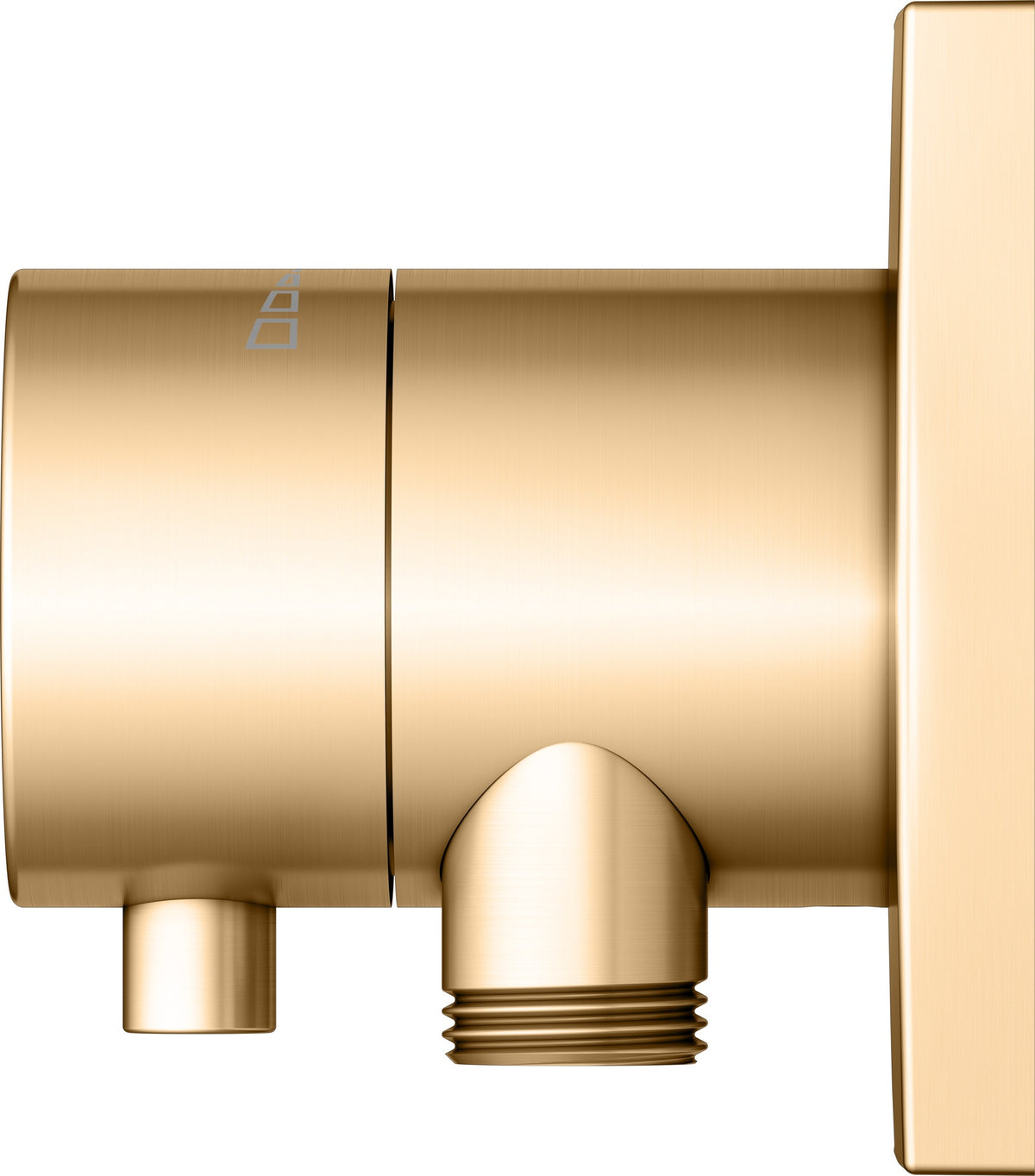KEUCO IXMO Comfort Absperrventil Unterputz DN15 rund Messing gebürstet 59541
