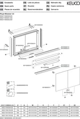 KEUCO Royal Modular 2.0 Spiegelschrank beleuchtet 600 mm mit Steckdose und USB