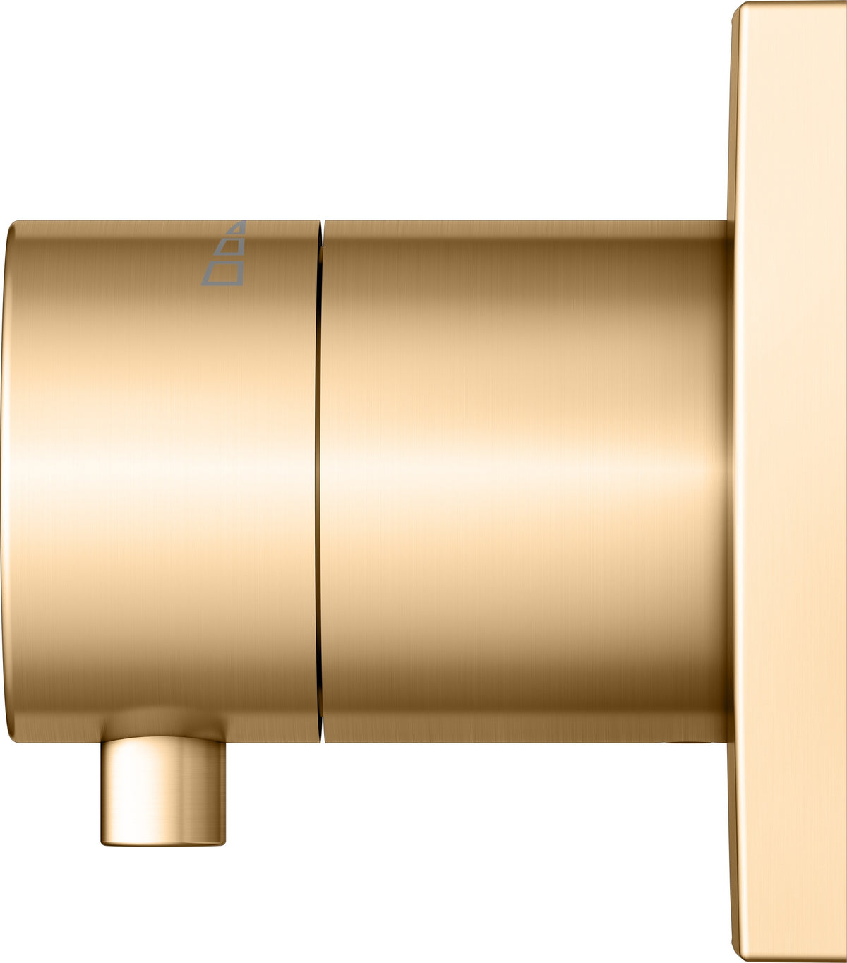 KEUCO IXMO Comfort Absperrventil Unterputz DN15 rund Messing gebürstet 59541