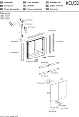 KEUCO Royal Lumos Spiegelschrank 700 mm silber-eloxiert mit Ablagefach – Wandvorbau