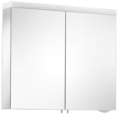 KEUCO Royal Reflex.2 Spiegelschrank 800 mm silber-eloxiert mit LED-Beleuchtung und 2 Drehtüren