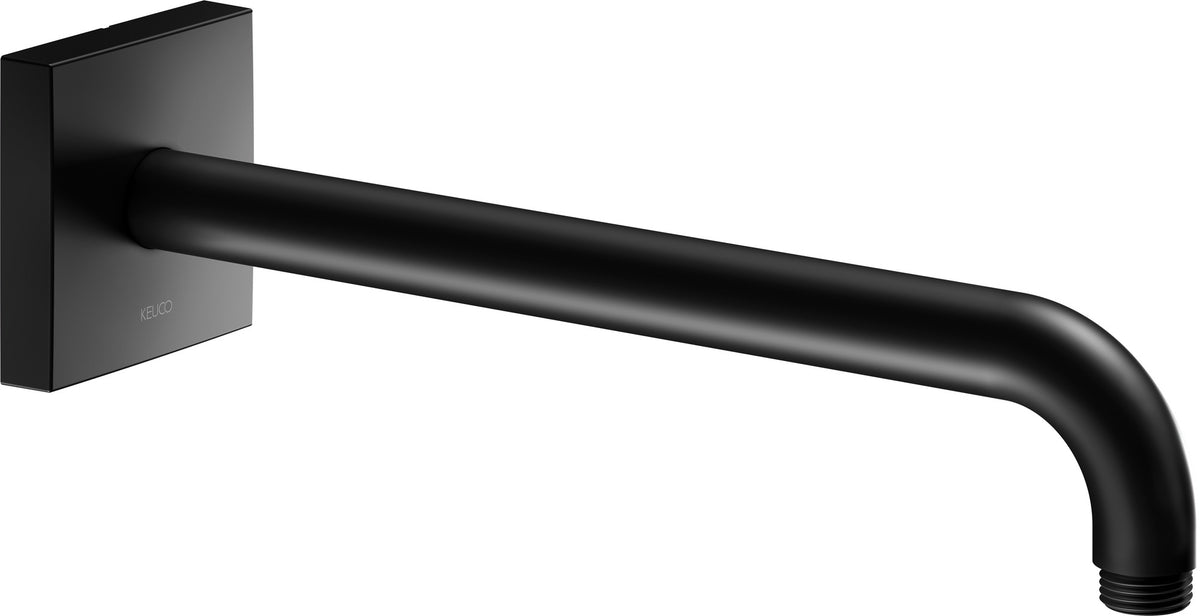 KEUCO Brausearm Edition 300, Wandanschluss, 300 mm, verchromt – Eckige Form, Metall