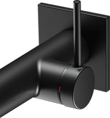 KEUCO IXMO Pure Einhebel-Waschtischmischer Unterputz, eckig, Ausladung 165 mm, schwarz matt