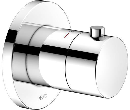 KEUCO IXMO Thermostatarmatur Unterputz rund verchromt – mit Sicherheitssperre bei 38 °C