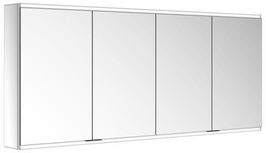 KEUCO Royal Modular 2.0 Spiegelschrank 1700 mm beleuchtet, silber-eloxiert, 4 Türen, Wandvorbau