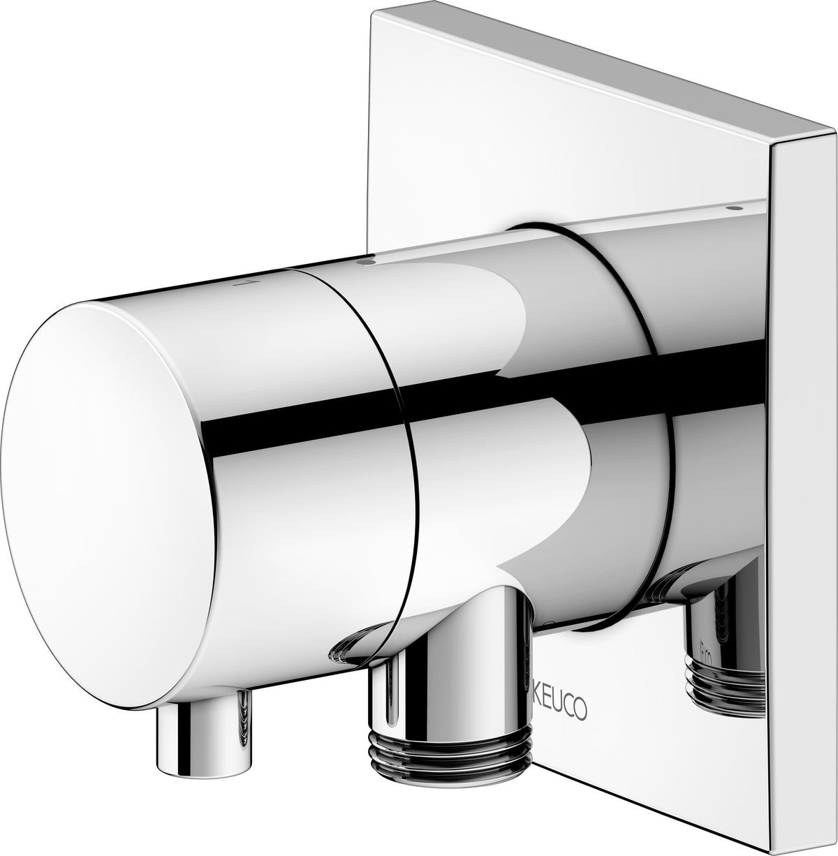 KEUCO IXMO Comfort 2-Wege Umstellventil eckig verchromt mit Schlauchanschluss