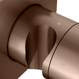 KEUCO IXMO Comfort 3-Wege Ab- und Umstellventil Unterputz, rund, Messing gebürstet
