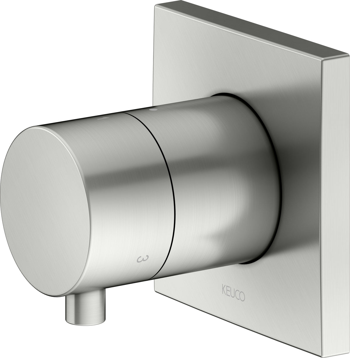KEUCO IXMO Comfort 3-Wege Umstellventil rund Messing gebürstet