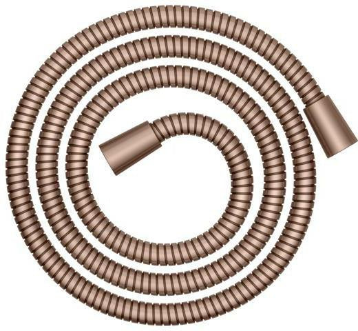 KEUCO Brauseschlauch 1250 mm Bronze gebürstet – Metall, beidseitig konische Mutter, verdrehgesichert
