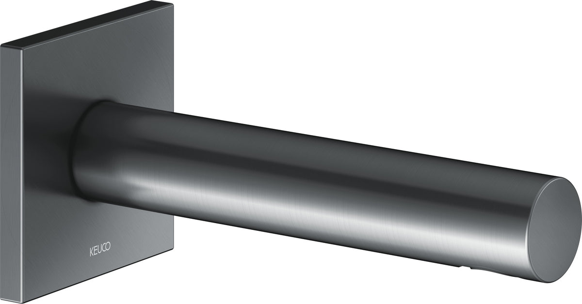 KEUCO IXMO Wanneneinlauf eckig 180 mm Bronze gebürstet – Unterputz-Auslauf für DN15
