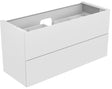 KEUCO Edition 11 Waschtischunterbau 1400 mm anthrazit/Glas mit 2 Auszügen und Push-Open