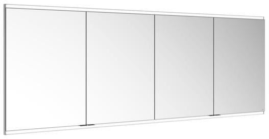 KEUCO Royal Modular 2.0 Spiegelschrank, beleuchtet, Wandeinbau, 2100 mm, silber-eloxiert