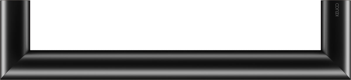 KEUCO REVA Haltegriff 328 mm in Schwarz matt – Wandmontage, Metall, gerade