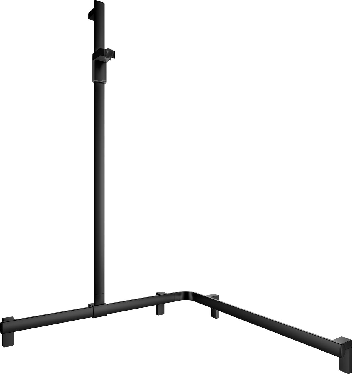 KEUCO AXESS Duschhandlauf 850 mm rechts mit Brausestange, silber-eloxiert