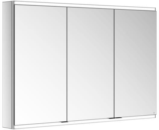 KEUCO Royal Modular 2.0 Spiegelschrank 900 mm, 3 Türen, LED Ober- und Unterbeleuchtung, silber-eloxiert