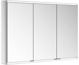 KEUCO Royal Modular 2.0 Spiegelschrank 900 mm, 3 Türen, LED Ober- und Unterbeleuchtung, silber-eloxiert