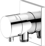 KEUCO IXMO Comfort Absperrventil eckig verchromt mit Schlauchanschluss – Unterputz DN15