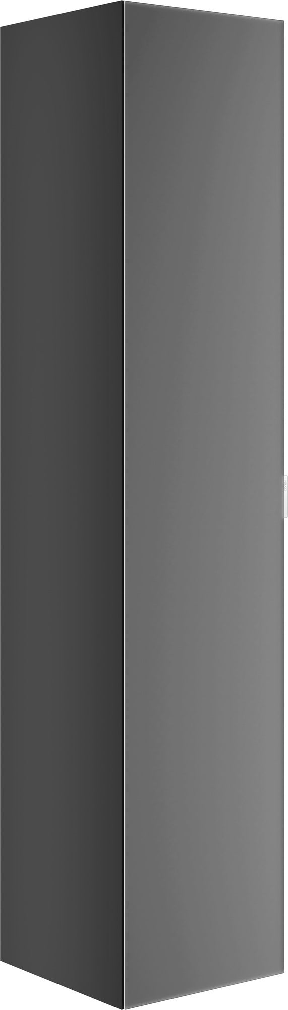 KEUCO Edition 11 Art Hochschrank mit Steckdose, 1-türig, links, 400 x 1800 x 360 mm, blue satin/Glas blue satin