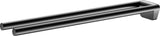 KEUCO REVA Handtuchhalter 450 mm schwarz matt – 2-armig, starr, Wandmontage