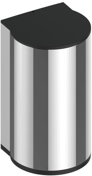 KEUCO Desinfektionsmittelspender PLAN verchromt/schwarzgrau – berührungslos, 700 ml, LED-Anzeige