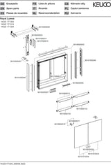 KEUCO Royal Lumos Spiegelschrank 800 mm silber-eloxiert mit Ablagefach – Wandvorbau