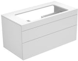 KEUCO Edition 400 Waschtischunterbau 1050 mm anthrazit Glas – 2 Auszüge, Push-Open