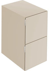 KEUCO Edition 11 Art Sideboard 400 mm mit 2 Auszügen und Beleuchtung – Weiß / Glas Weiß