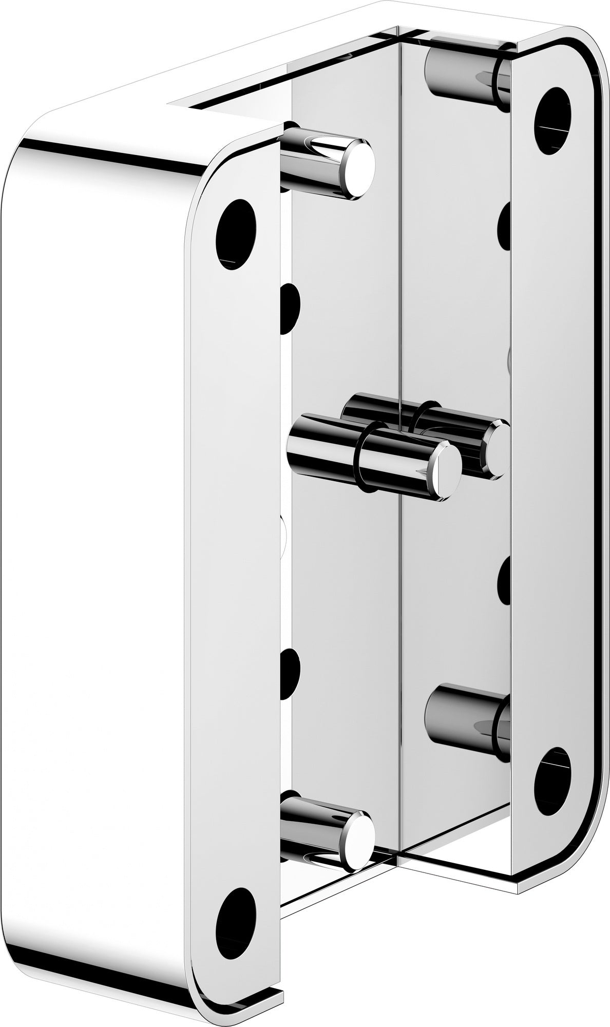 KEUCO AXESS Adapterplatte 35004 für Stützklappgriff 35003, Schwarz Matt