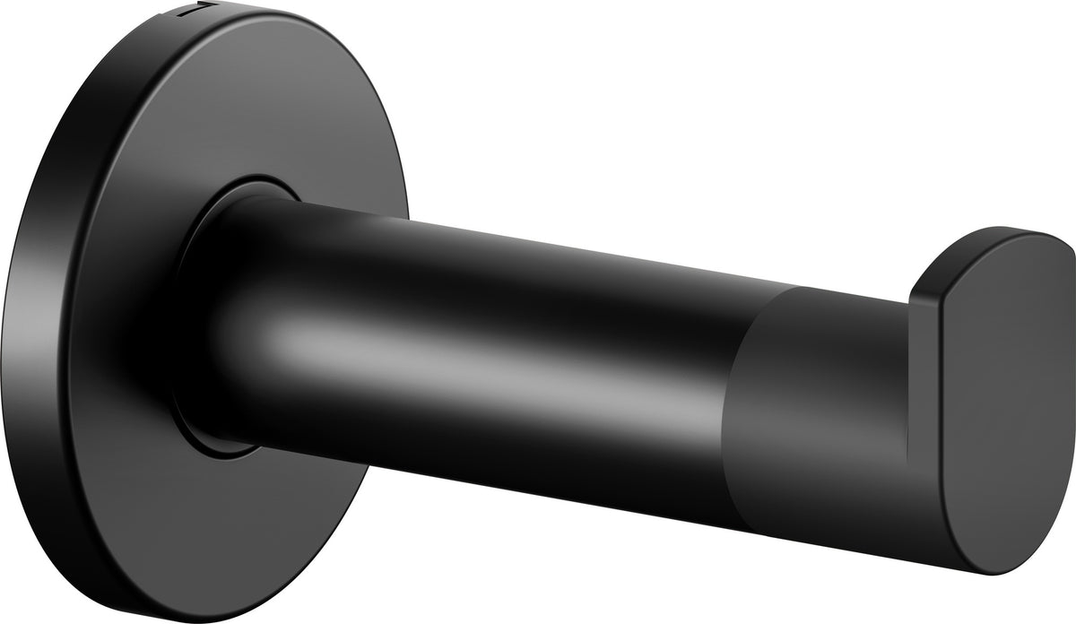 KEUCO Plan Handtuchhaken 91 mm verchromt mit Türpuffer – Einfachhaken zur Wandmontage