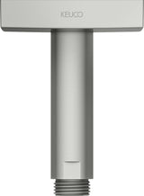 KEUCO Brausearm Edition 300 Deckenanschluss 100 mm verchromt – Eckige Form für moderne Duschen