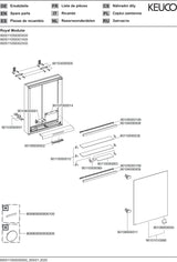 KEUCO Royal Modular 2.0 Spiegelschrank beleuchtet 500 mm silber-eloxiert mit Steckdose