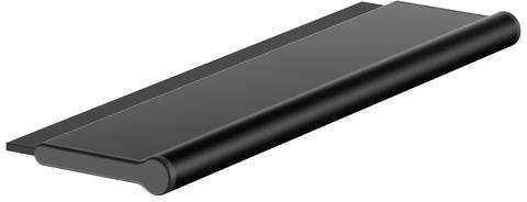 KEUCO Ersatz-Glasabzieher für Handwischer Collection Moll, schwarz-matt, Aluminium