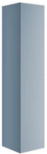 KEUCO Edition 11 Art Hochschrank mit Steckdose, 1-türig, links, 400 x 1800 x 360 mm, blue satin/Glas blue satin