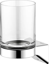 KEUCO Aveno Glashalter 14650 mit Echtkristall-Glas, verchromt – Zahnputzbecher-Halterung