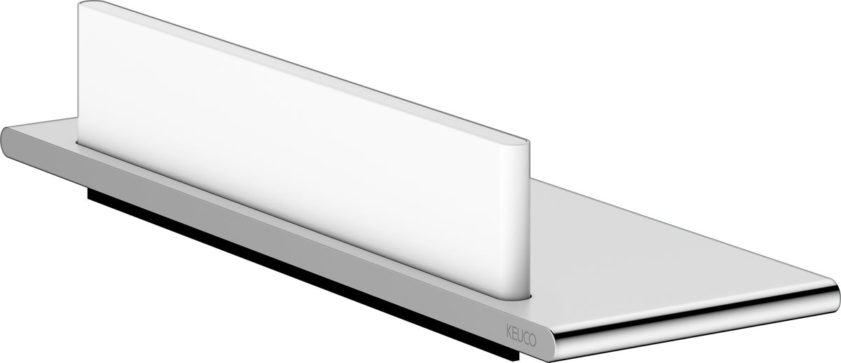 KEUCO Edition 400 Duschablage mit Glasabzieher, Aluminium silber-eloxiert, 328 mm