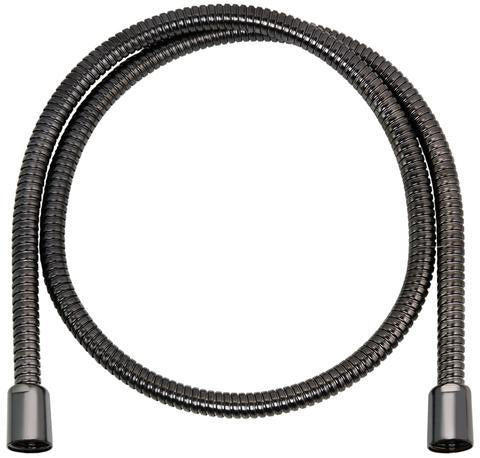 KEUCO Brauseschlauch 1250 mm Bronze gebürstet – Metall, beidseitig konische Mutter, verdrehgesichert