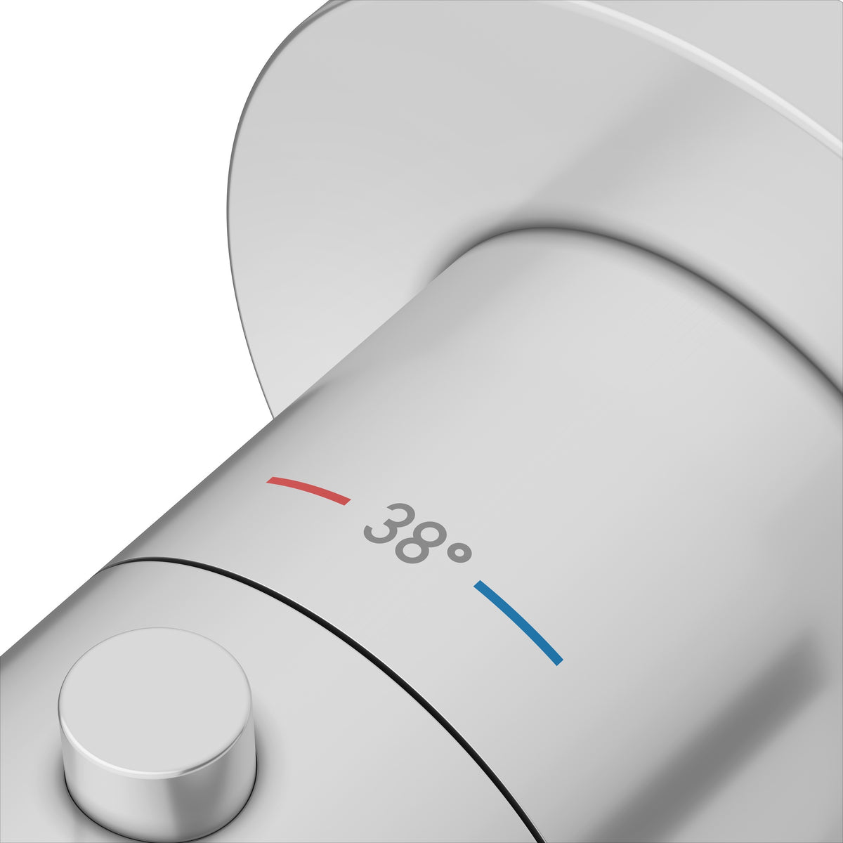 KEUCO IXMO Thermostatarmatur Unterputz rund verchromt – mit Sicherheitssperre bei 38 °C