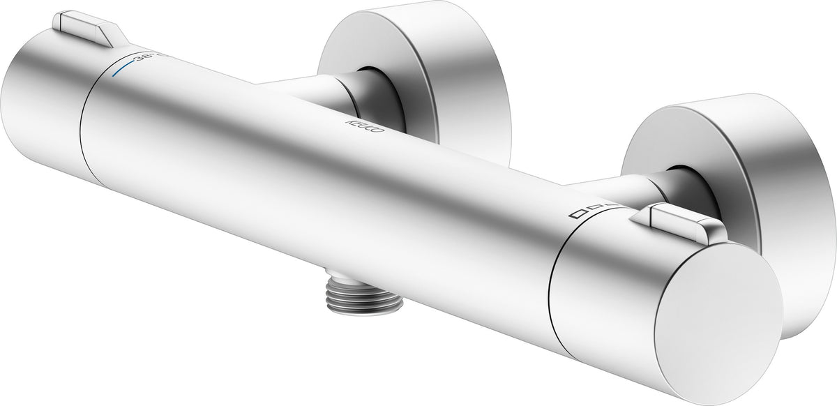 KEUCO Plan blue Thermostat-Brausemischer Aufputz Aluminium-finish 53926