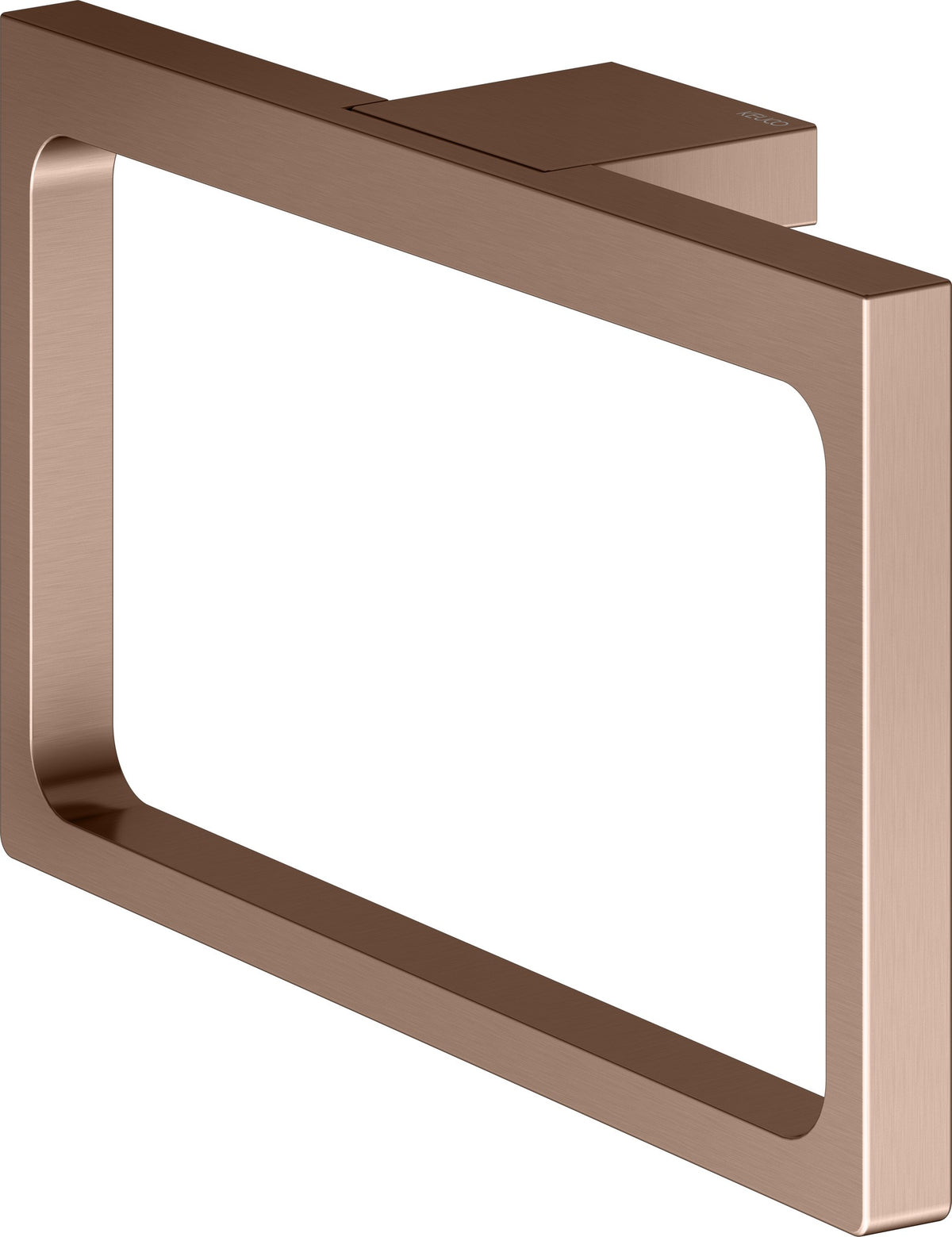 KEUCO Handtuchring Edition 11 11121, verchromt – Eckiges Design, starr, Wandmontage