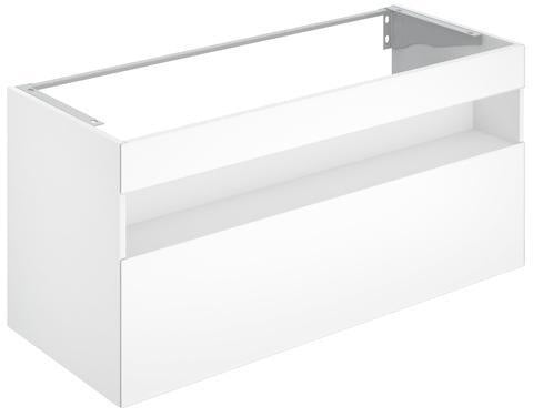 KEUCO STAGELINE Waschtischunterbau 1200 mm cashmere mit Auszug – Wandmontage, ESG-Front