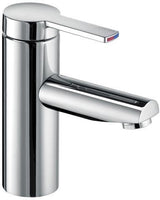 KEUCO Plan blue Einhebel-Waschtischmischer 90 Aluminium-finish ohne Ablaufgarnitur